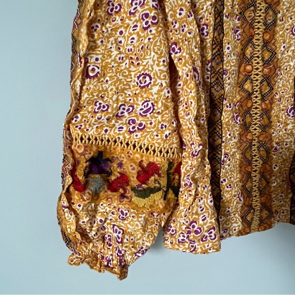 🏷️Anthropologie Maeve Goldie embroidered ruffle blouse - Picture 12 of 17